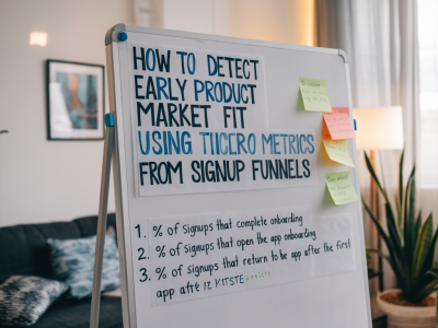 How to detect early product-market fit using three micro-metrics from signup funnels