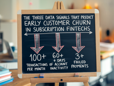 The three data signals that predict early customer churn in subscription fintechs