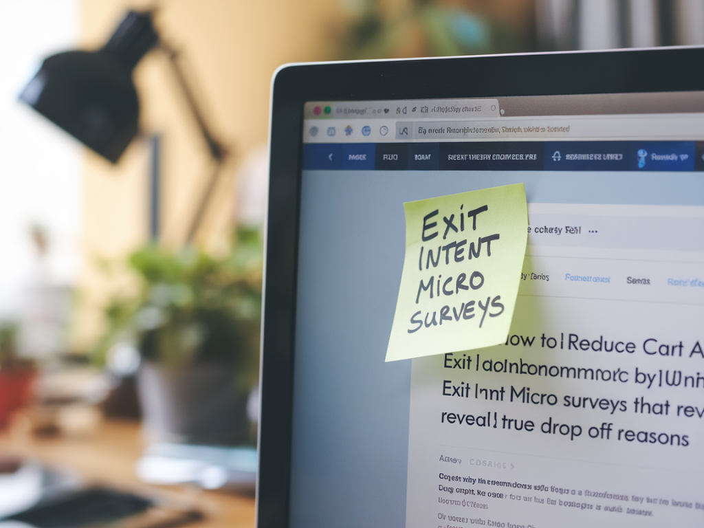 How to reduce cart abandonment by using exit-intent micro-surveys that reveal true drop-off reasons