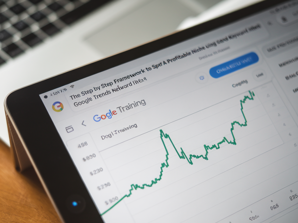 The step-by-step framework to spot a profitable niche using google trends and keyword intent