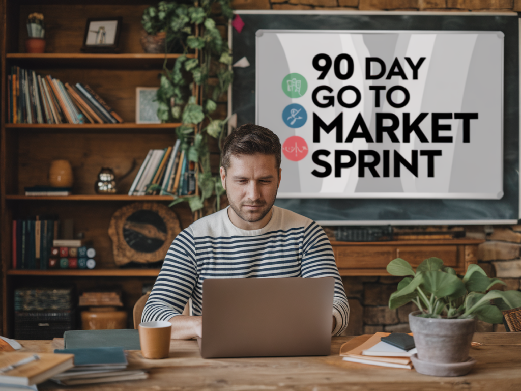 How to build a 90-day go-to-market sprint that turns niche market data into predictable revenue