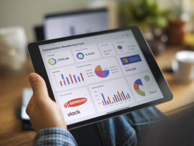 A step-by-step framework to build a competitor monitoring dashboard with semrush, google sheets and slack alerts